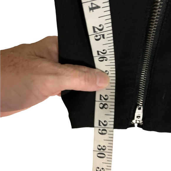 French Connection Slim Fit Ankle Zip Pants black, sz 10. EUC - Picture 6 of 9
